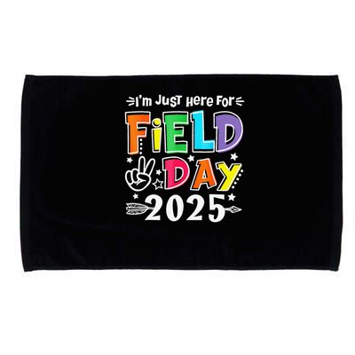 Im Just Here For Field Day 2025 For Teacher Field Day Microfiber Hand Towel