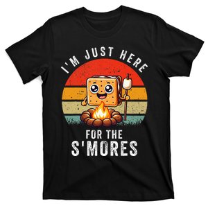 IM Just Here For The Smores Campfire SMores T-Shirt