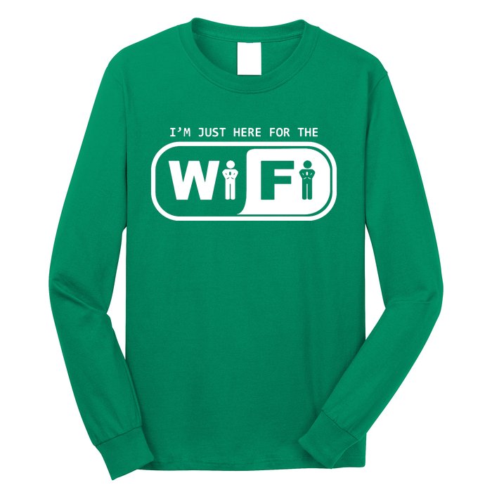 Im Just Here For The Wifi Long Sleeve Shirt