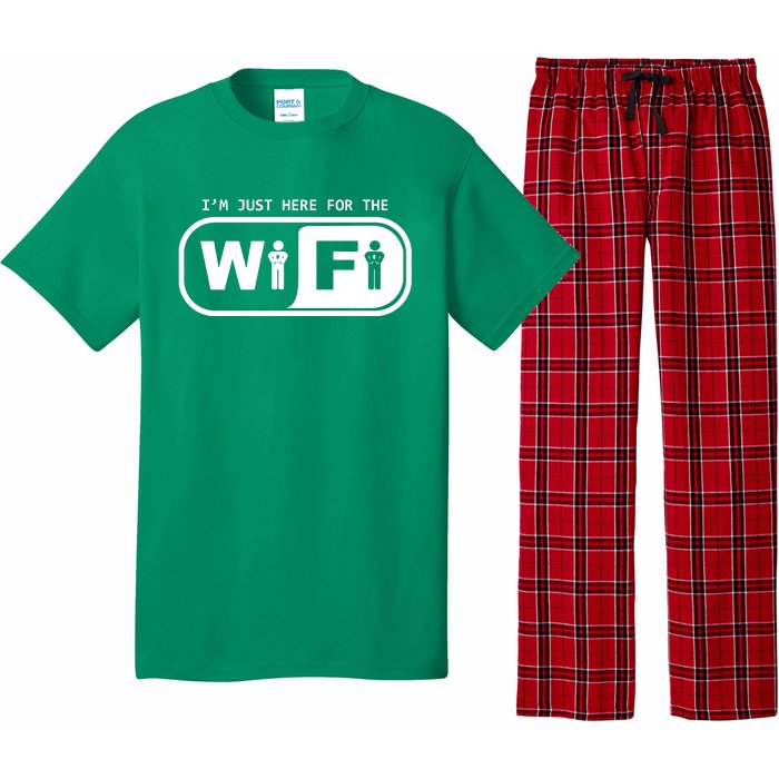 Im Just Here For The Wifi Pajama Set