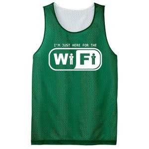 Im Just Here For The Wifi Mesh Reversible Basketball Jersey Tank