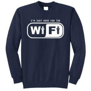 Im Just Here For The Wifi Tall Sweatshirt