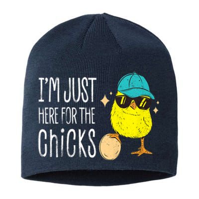 I'm Just Here For The Chicks Cute Sustainable Beanie