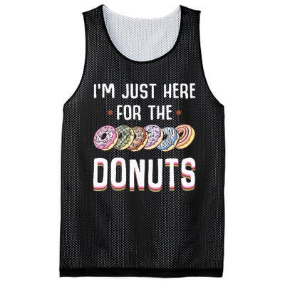 Im Just Here For The Donuts Cute Donut Lover Gifts Mesh Reversible Basketball Jersey Tank