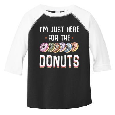 Im Just Here For The Donuts Cute Donut Lover Gifts Toddler Fine Jersey T-Shirt