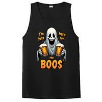 IM Just Here For The Boos Funny Ghost Halloween Drinker PosiCharge Competitor Tank