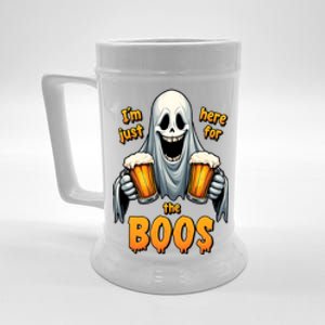 IM Just Here For The Boos Funny Ghost Halloween Drinker Beer Stein