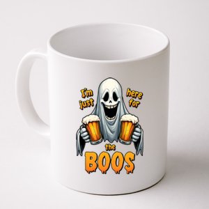 IM Just Here For The Boos Funny Ghost Halloween Drinker Coffee Mug