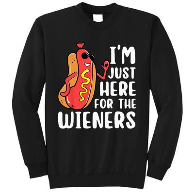 I'm Just Here For The Wieners Funny Hot Dog Foodies Lover Sweatshirt