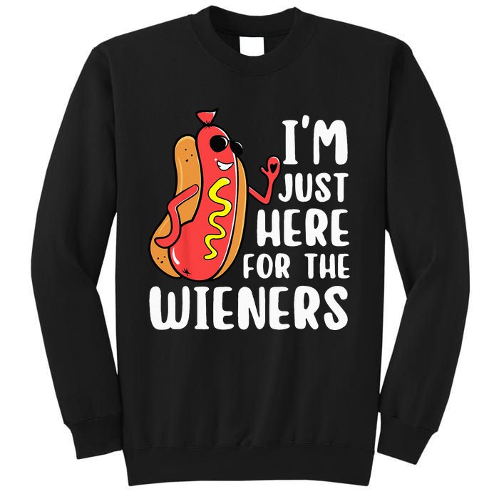 I'm Just Here For The Wieners Funny Hot Dog Foodies Lover Sweatshirt