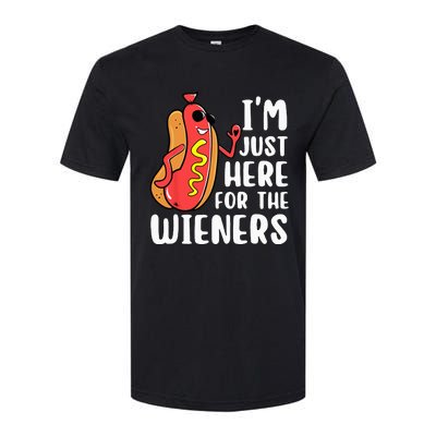 I'm Just Here For The Wieners Funny Hot Dog Foodies Lover Softstyle CVC T-Shirt