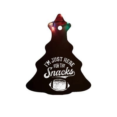 I'm Just Here For The Snacks Ceramic Tree Ornament