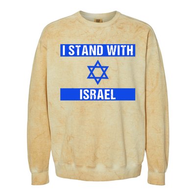 Israel Jewish Heritage Flag Show Your Support Colorblast Crewneck Sweatshirt