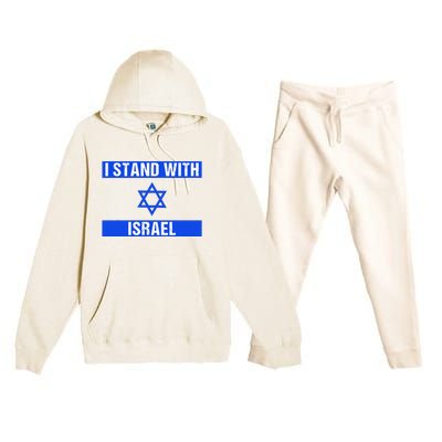 Israel Jewish Heritage Flag Show Your Support Premium Hooded Sweatsuit Set