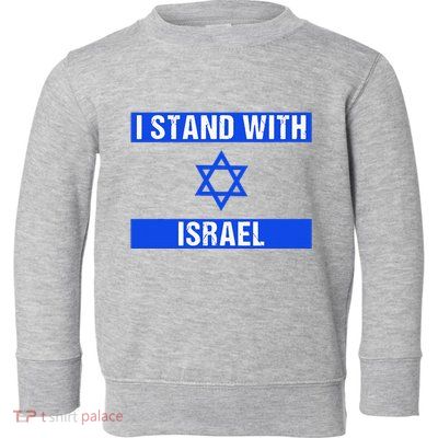 Israel Jewish Heritage Flag Show Your Support Toddler Sweatshirt