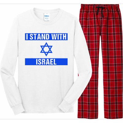 Israel Jewish Heritage Flag Show Your Support Long Sleeve Pajama Set