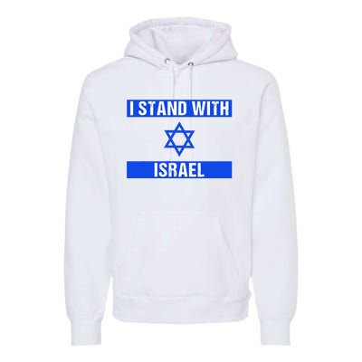 Israel Jewish Heritage Flag Show Your Support Premium Hoodie