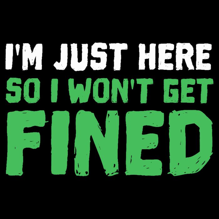 IM Just Here So I WonT Get Fined Sport Athletic Fun Impact Tech Backpack