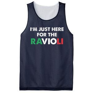 I'm Just Here For The Ravioli Shirt Funny Italian Food Mesh Reversible Basketball Jersey Tank