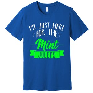 I'm Just Here For The Mint Juleps Fun Derby Funny Gift Premium T-Shirt