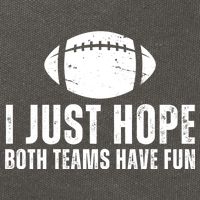 I Just Hope Both Teams Have Fun American Football Cotton Canvas Backpack