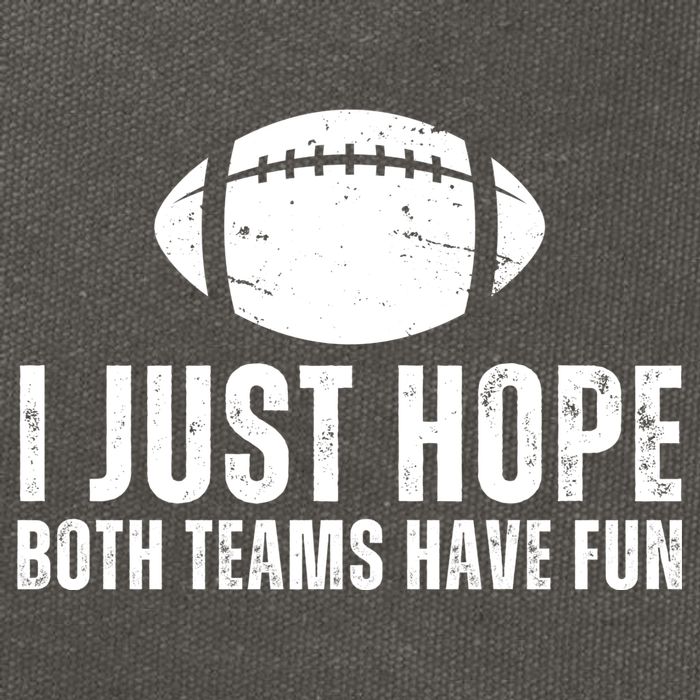 I Just Hope Both Teams Have Fun American Football Cotton Canvas Backpack