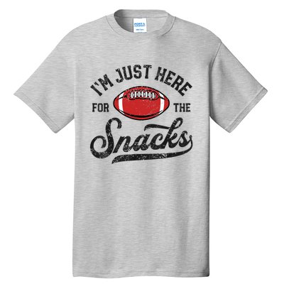 IM Just Here For The Snacks Funny Fantasy Football League Tall T-Shirt