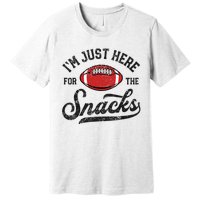 IM Just Here For The Snacks Funny Fantasy Football League Premium T-Shirt