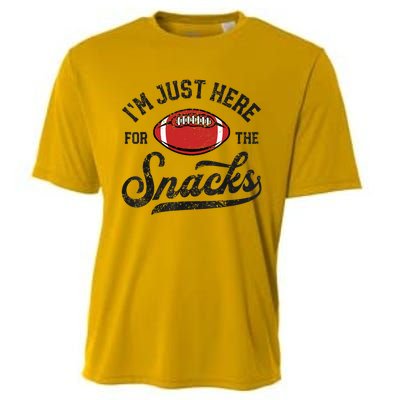 IM Just Here For The Snacks Funny Fantasy Football League Cooling Performance Crew T-Shirt