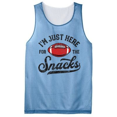 IM Just Here For The Snacks Funny Fantasy Football League Mesh Reversible Basketball Jersey Tank