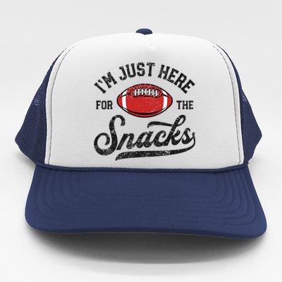 IM Just Here For The Snacks Funny Fantasy Football League Trucker Hat