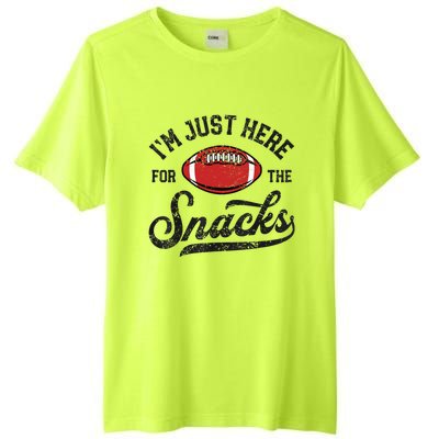 IM Just Here For The Snacks Funny Fantasy Football League Tall Fusion ChromaSoft Performance T-Shirt