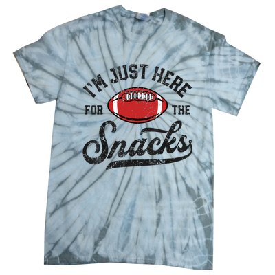 IM Just Here For The Snacks Funny Fantasy Football League Tie-Dye T-Shirt