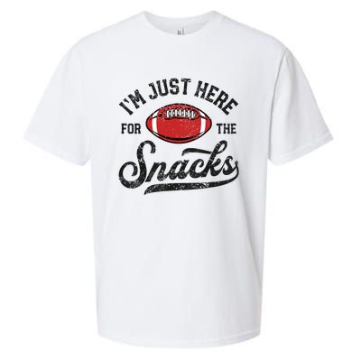 IM Just Here For The Snacks Funny Fantasy Football League Sueded Cloud Jersey T-Shirt