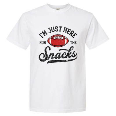 IM Just Here For The Snacks Funny Fantasy Football League Garment-Dyed Heavyweight T-Shirt