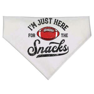 IM Just Here For The Snacks Funny Fantasy Football League USA-Made Doggie Bandana