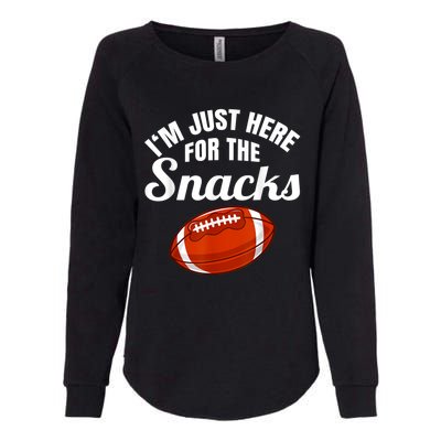 I'm Just Her For The Sncks Womens California Wash Sweatshirt