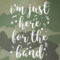 I'm Just Here For The Band Marching Halftime Show Legacy Tie Dye Trucker Hat