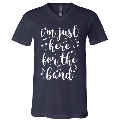 I'm Just Here For The Band Marching Halftime Show V-Neck T-Shirt