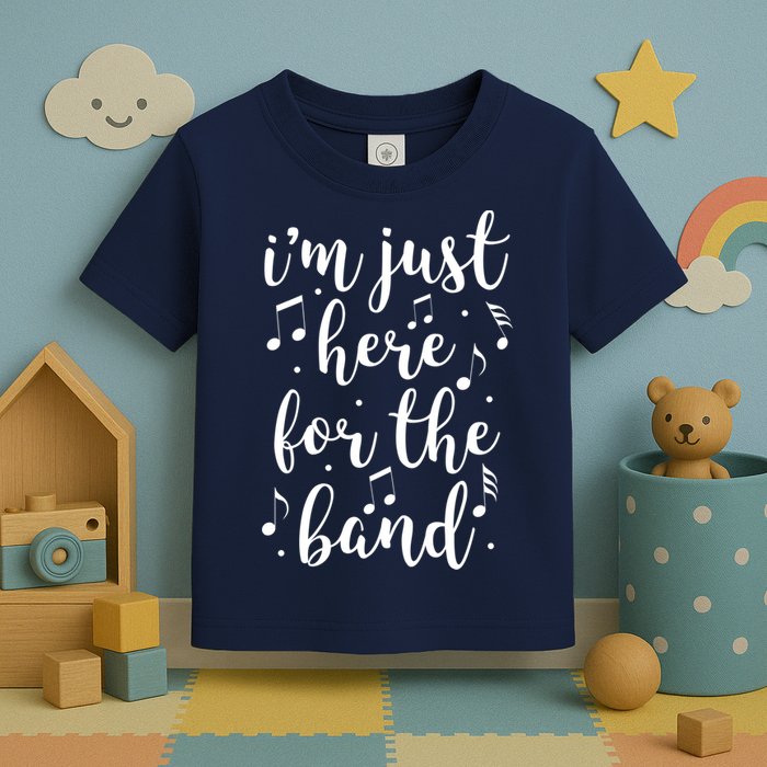 I'm Just Here For The Band Marching Halftime Show Toddler T-Shirt