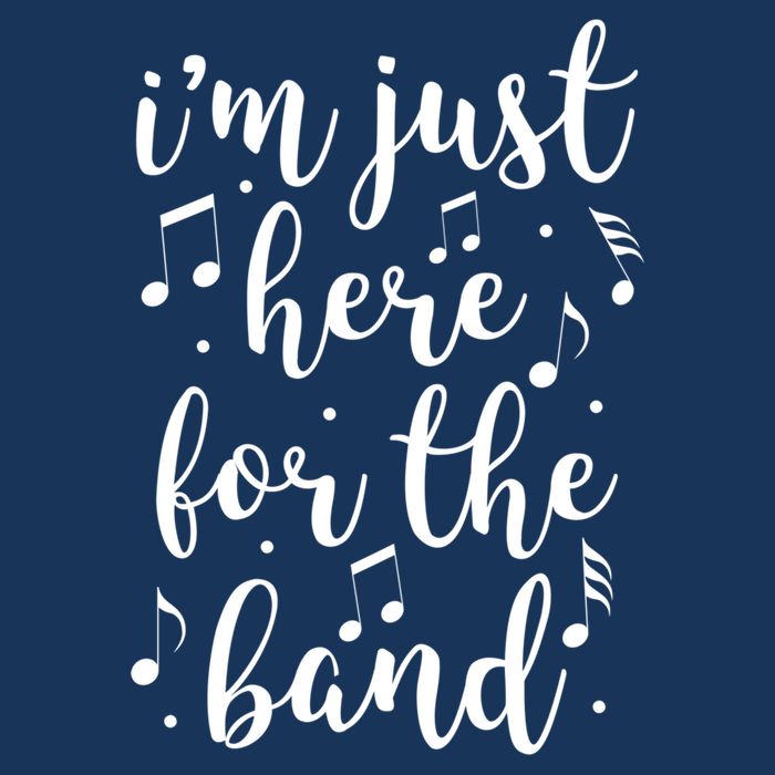 I'm Just Here For The Band Marching Halftime Show Toddler T-Shirt