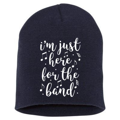 I'm Just Here For The Band Marching Halftime Show Short Acrylic Beanie
