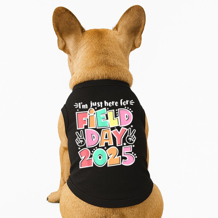 I'm Just Here For Field Day 2025 For  Field Day Orange Doggie Tank