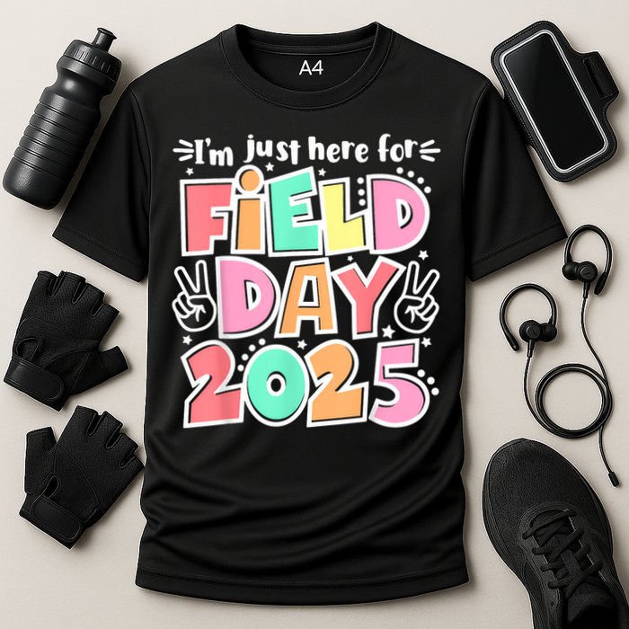 I'm Just Here For Field Day 2025 For  Field Day Orange Performance Shirt