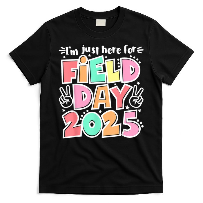 I'm Just Here For Field Day 2025 For  Field Day Orange T-Shirt