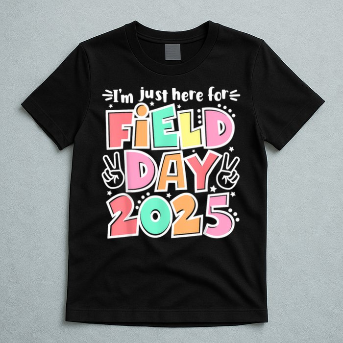 I'm Just Here For Field Day 2025 For  Field Day Orange T-Shirt