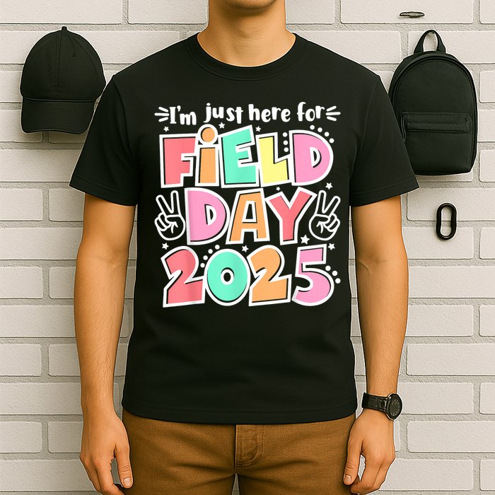 I'm Just Here For Field Day 2025 For  Field Day Orange T-Shirt