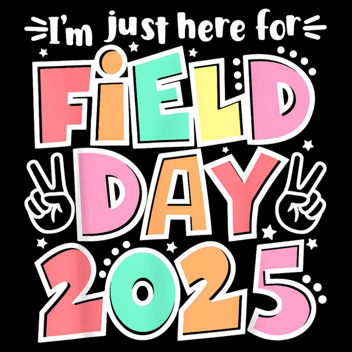 I'm Just Here For Field Day 2025 For  Field Day Orange Backpack