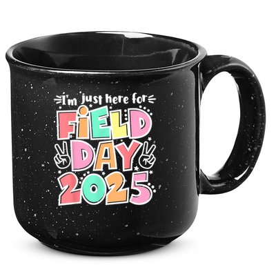 I'm Just Here For Field Day 2025 For  Field Day Orange 15oz Campfire Ceramic Mug