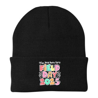I'm Just Here For Field Day 2025 For  Field Day Orange Beanie